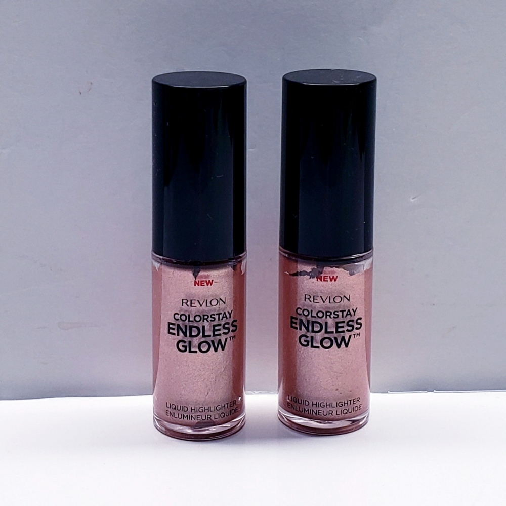 Revlon Colorstay Endless Glow Liquid Highlighter, #002, Rose Quartz (2 Pcs)